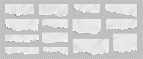 Premium Vector Paper Scraps Ripped Papers Torn Page Pieces And