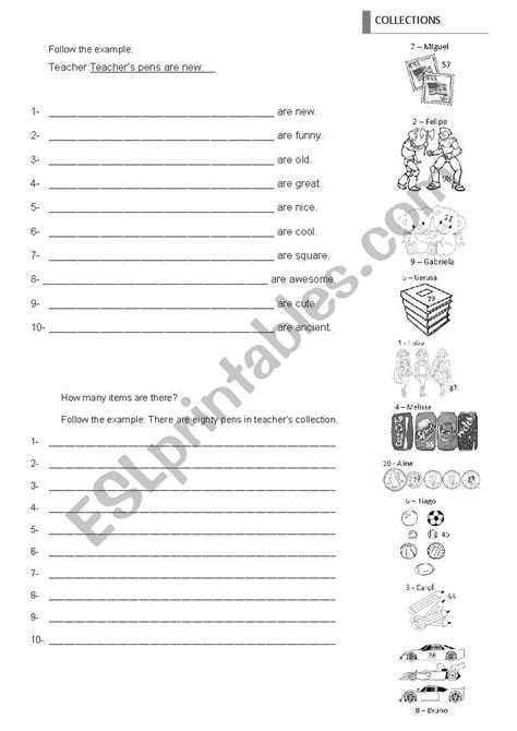 Print worksheets on interesting topics to improve your english. Collections - ESL worksheet by CCCF
