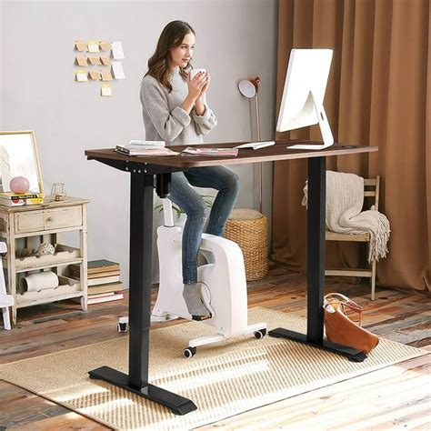 Walmart Adjustable Desk Gymax Adjustable Height Sit Stand Desk