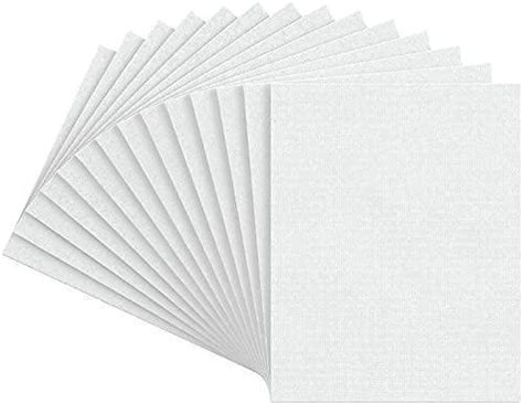 Arteza Paint Brushes Set Of 12 And 11x14 Inch White Blank Canvas Panel