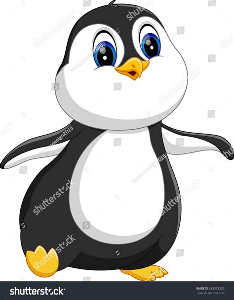 Illustration Of Cute Penguin Cartoon 385373326