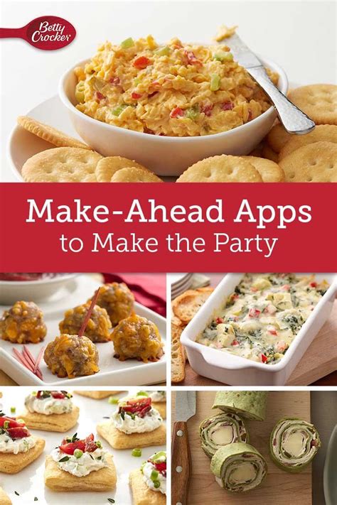 Best Make Ahead Party Appetizers Appetizer Recipes Make Ahead