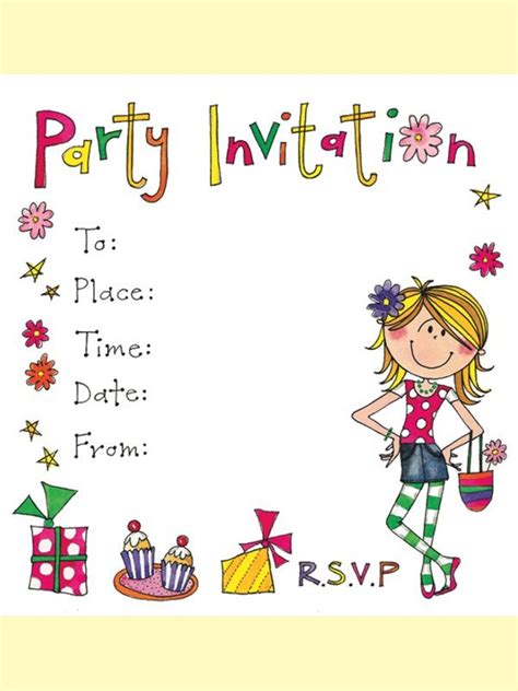 Girl Party Invitations Invitation Design Blog