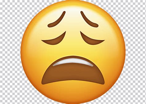 Emoji Iphone Fatigue Emoticon Tired Smiley Sadness Mobile Phones