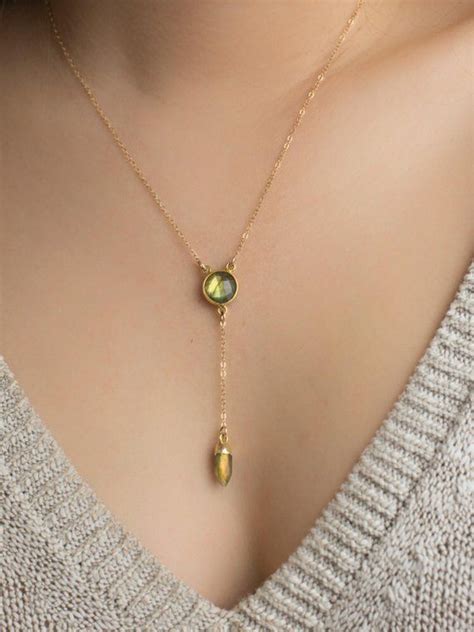 Dainty Lariat Necklace Gold Lariat Necklace Delicate Y In
