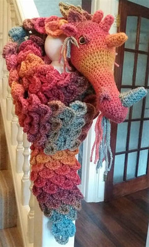 Dragon Scarf Crochet Pattern Etsy Crochet Dragon Pattern Crochet