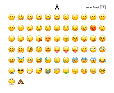 Vector Emoji Common Emojis Recreated In Vector Easily Edit And Scale