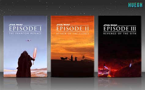 Star Wars - The Prequel Trilogy Movies Box Art Cover by Huegh