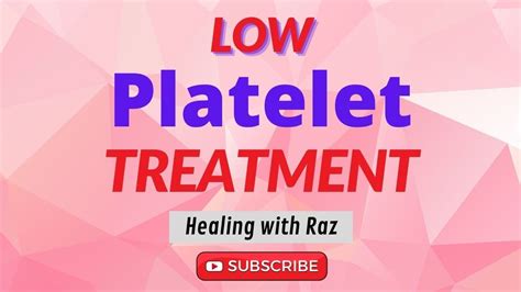 Low Platelet Count Youtube
