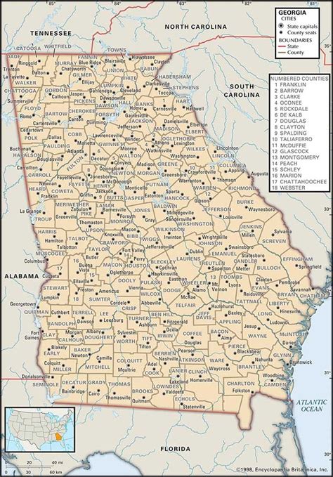 29 School Districts In Georgia Map