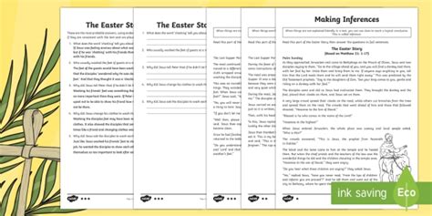Using fun activities to reinforce and revise maths knowledge can help. KS2 Easter Story Inference Worksheet / Worksheets