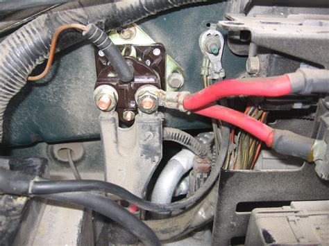 The diagram for a 1995 f150 relay box can be found in the owners manual of the car. 1998 F150: 4.6L..firewall mounted solenoid/relay