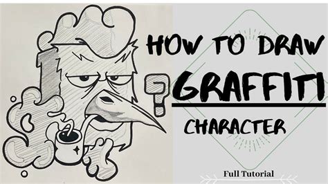 How To Draw Best Easy Graffiti Character Tutorial For Beginners Step By Step Video Youtube