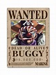 Buggy Clown Wanted Bounty Poster | ComicSense | SenpaiCart