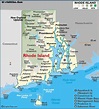 Rhode Island Karte - Vereinigte Staaten
