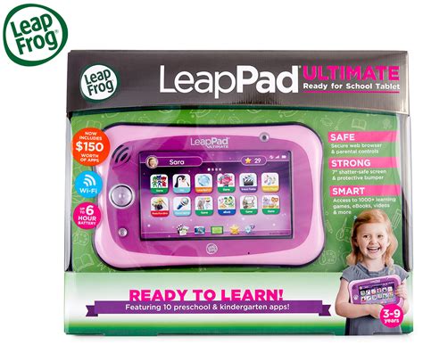 Leapfrog Leappad Ultimate Tablet W Ready For School Bundle Pink