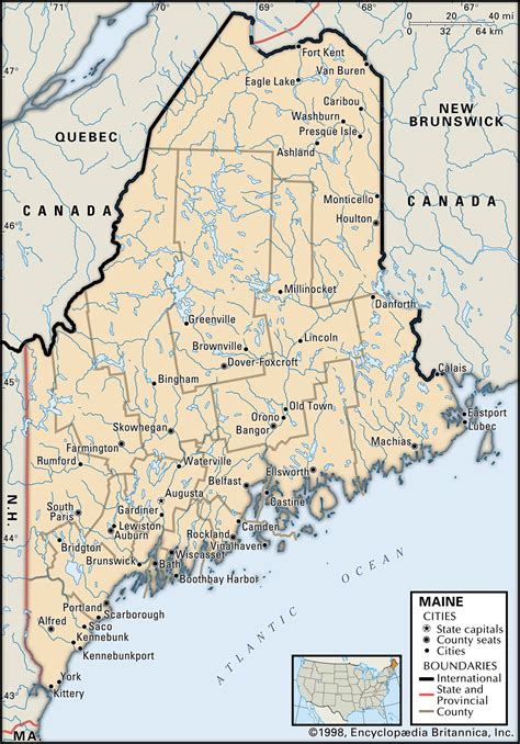 Maine History Facts Map And Points Of Interest Britannica