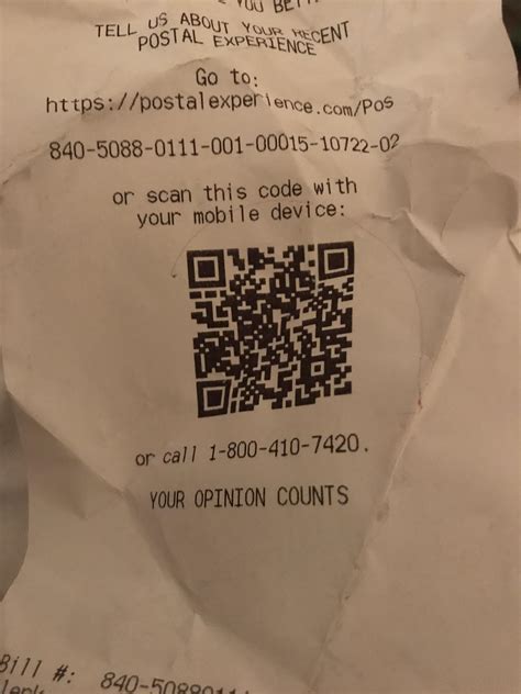 Usps Receipts Contain A Qr Code But It’s Not For Tracking Info It’s A Link To A Customer