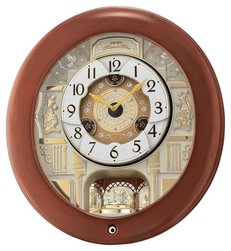 Seiko Blooming Flower Melodies In Motion Musical Wall Clock Qxm360brh