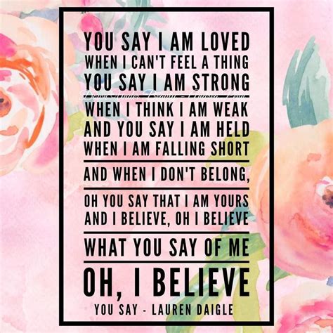 Blog Post What You Say Of Me Who I Am In Christ Lauren Daigle You