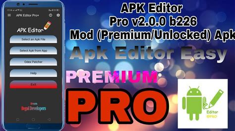Apk Editor Pro V200 B226 Mod Premiumunlocked Apk Youtube