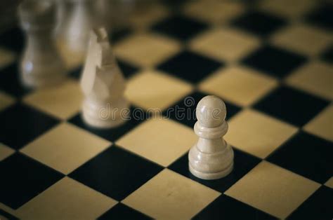 White Pawn Chess Stock Image Image Of Queen Material 130528483