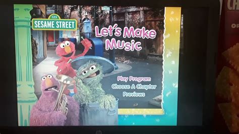 Sesame Street Lets Make Music Dvd Menu Walkthrough Youtube