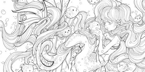 Pop Manga Mermaids And Other Sea Creatures A Coloring Book