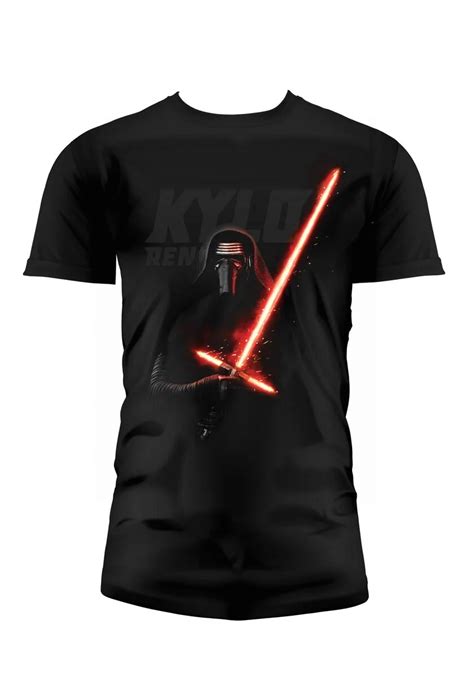 Star Wars 7 T Shirt Kylo Lightsaber Black Xxl