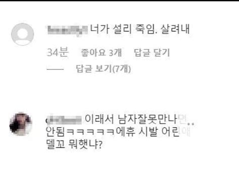 최자 인스타그램 통해 故 설리 애도 악플 테러도 여전