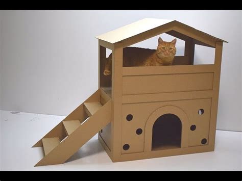 Cat House Ideas Out Of Cardboard Img Abigail
