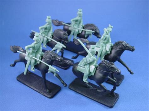 Armies In Plastic 54mm Wwi German Uhlans 5 Mounted Figures In Bluegray