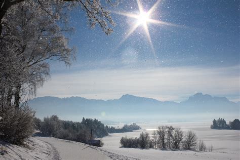 Winter Nature Snow Beautiful Lovely Landscape Landscapes Wallpaper