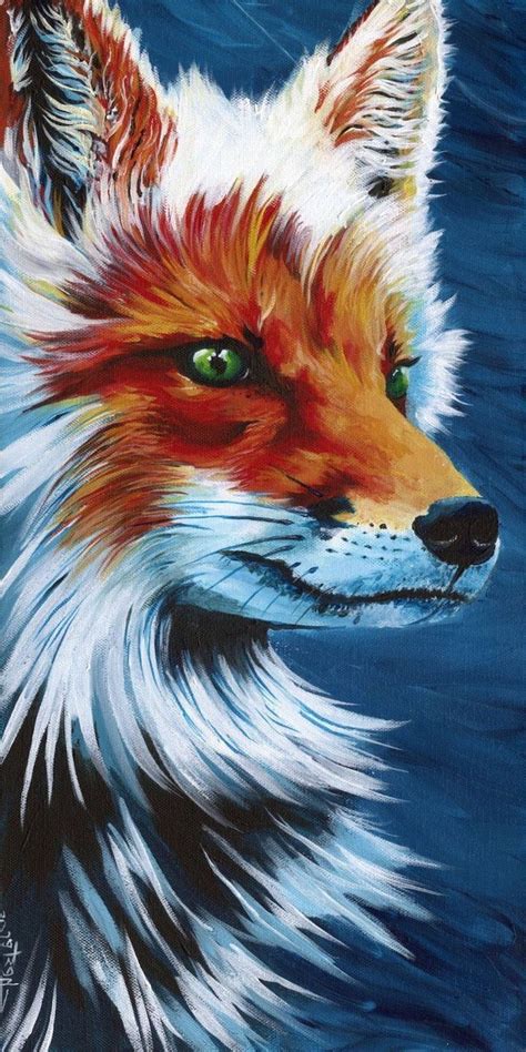Canvas Fox Painting Easy Fox Painting Paintings Deviantart Animals