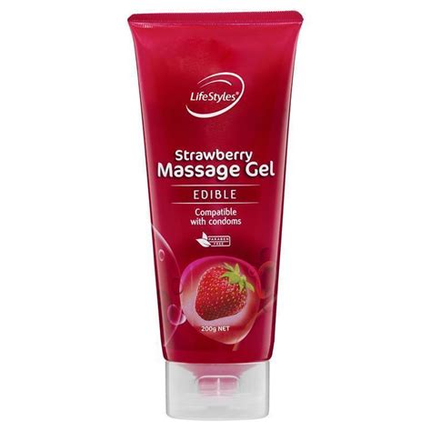 buy lifestyles strawberry massage gel 200g online only online at chemist warehouse®