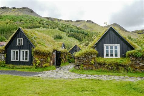 Traditional Houses In Iceland Editorial Photo Image Of Fields Ring