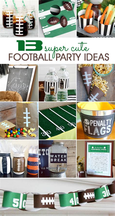 13 Super Cute Football Party Ideas Blue I Style Creating An