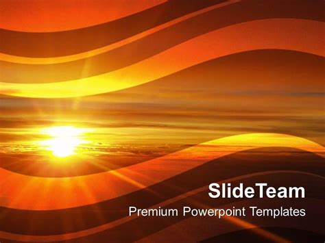 Illustration Of Sunset Beauty Powerpoint Templates Ppt Themes And
