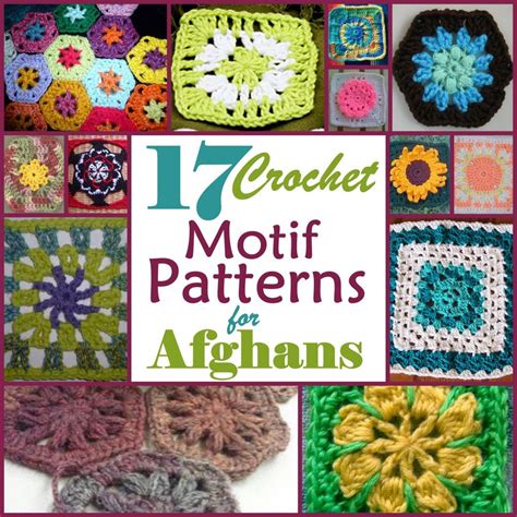 17 Motif Crochet Patterns For Afghans