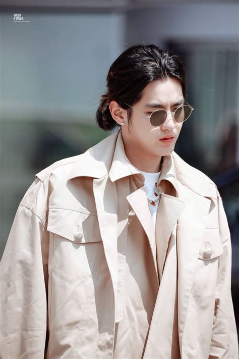 wu yi fan kris wu paris fashion raincoat actors exo jackets chinese quick