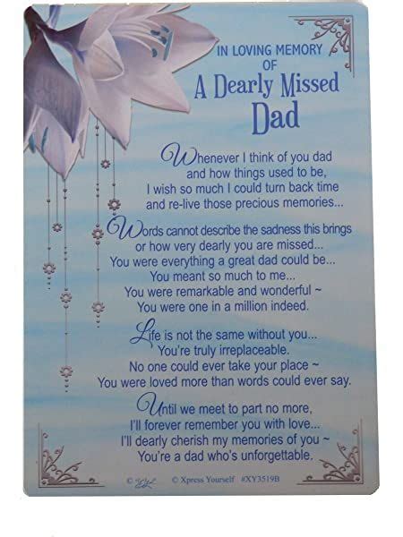 Lisas Ts To A Loving Dad In Heaven Memorial Graveside Funeral Poem