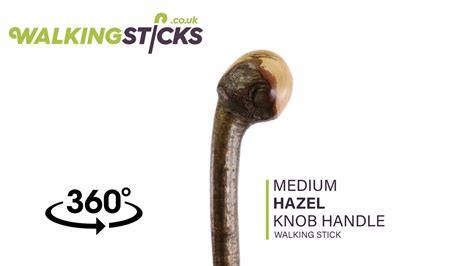 Medium Hazel Knob Handle Walking Stick YouTube