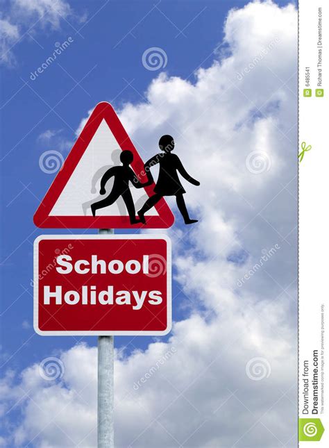 School Holidays Stock Image Image Of Schooling Road 6485541