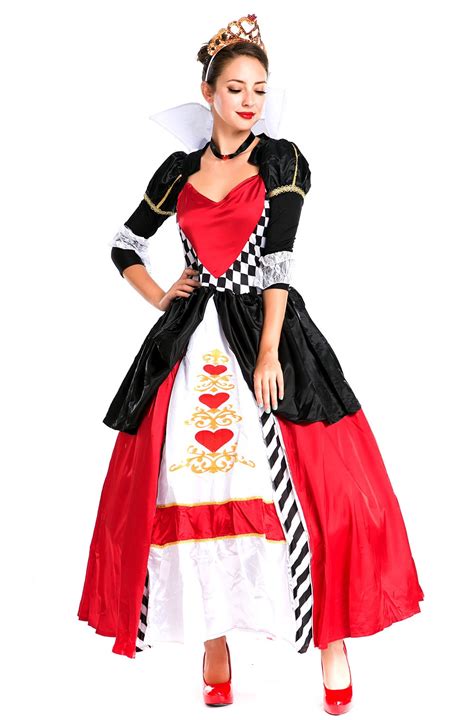 deluxe disney queen of hearts alice in wonderland costume movie fancy dress