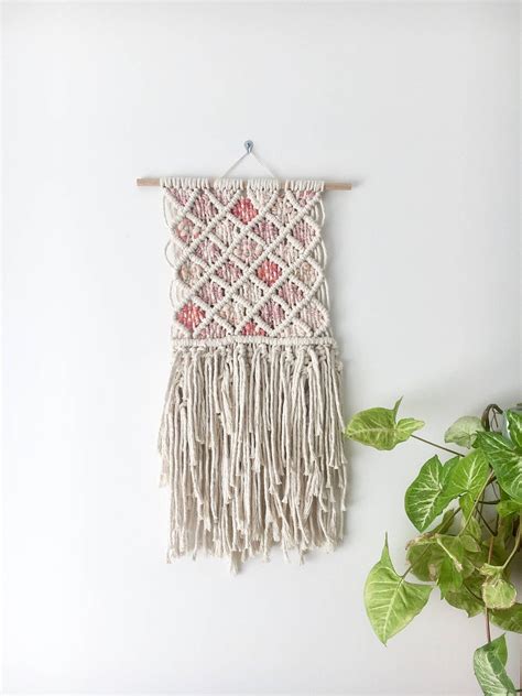 Discover the unique items that beandaikon creates. Sale Macrame wall hanging 'Pretty in Pink' | Etsy | Wall ...