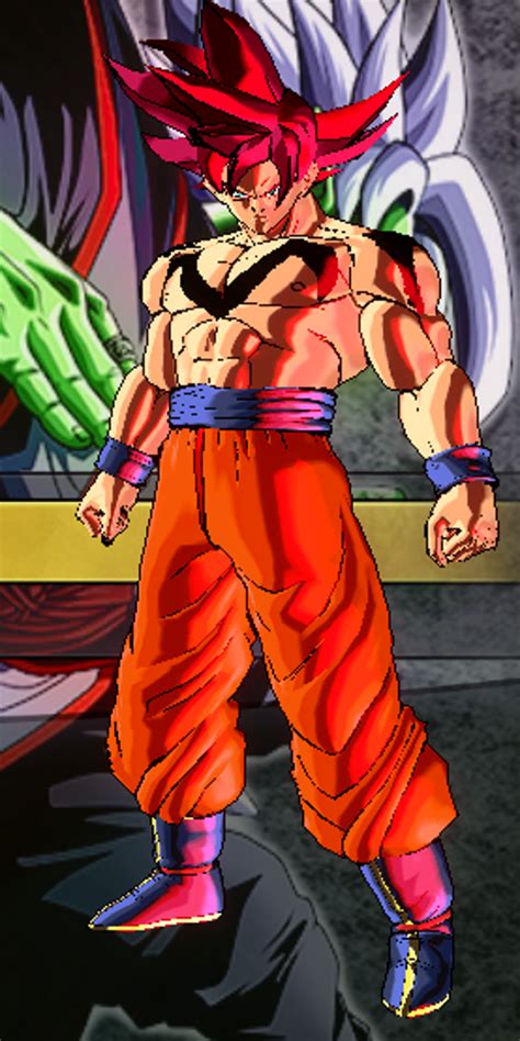 Goku Super Saiyan Red False Super Saiyan God Rockeronder Updated