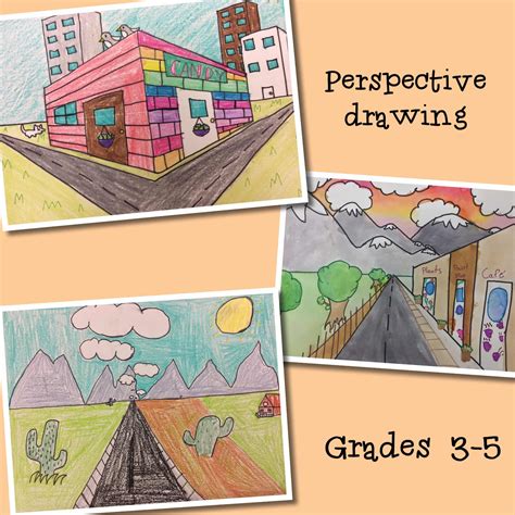 Mrs Knights Smartest Artists Perspective Drawing In Grades 3 5