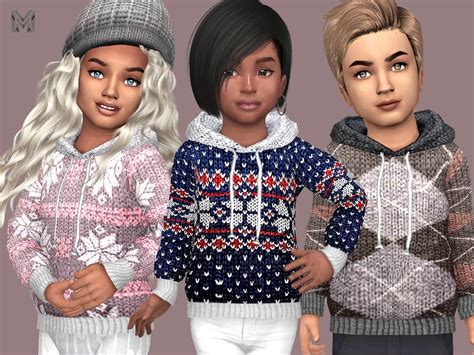 The Sims Resource Mp Wool Winter Sweaters Toddler