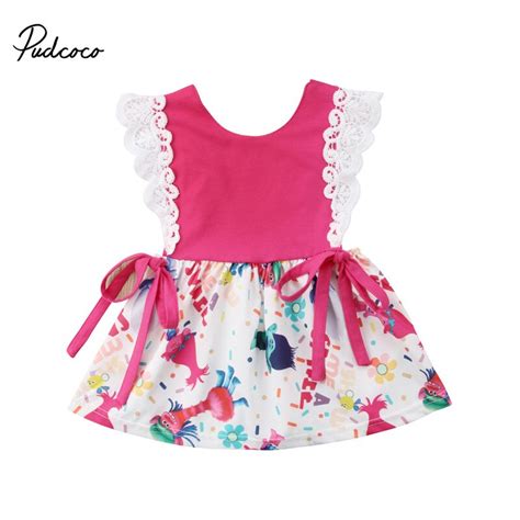Baby Girl Summer Flower Print Cotton Dress Baby Girl Clothes Newborn
