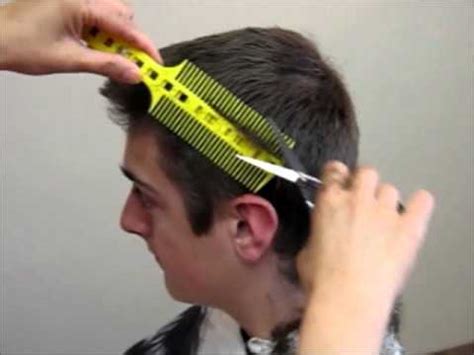 Scissor cut side part haircut for thick hair. How to Cut Men's boy's Hair Short layer - Combpal Scissor ...